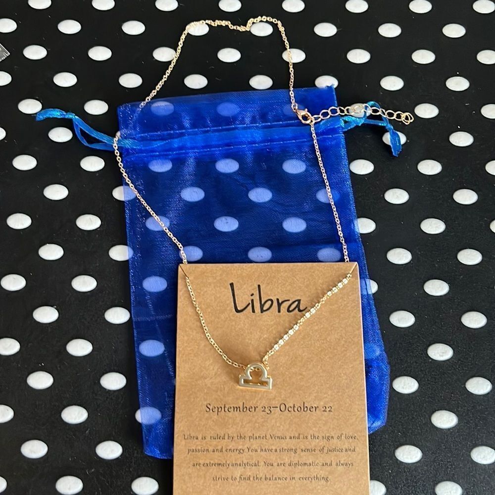 Gold Libra Necklace